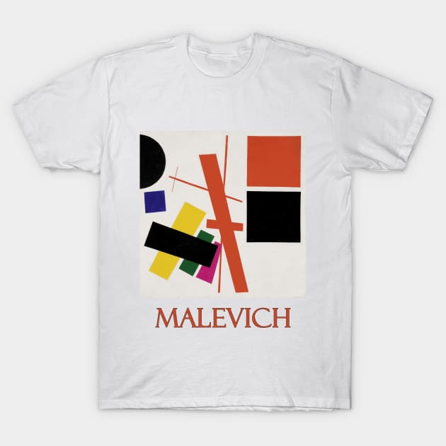 Suprematism, Non-Objective Composition (1915) by Kazimir Malevich T-Shirt by Naves